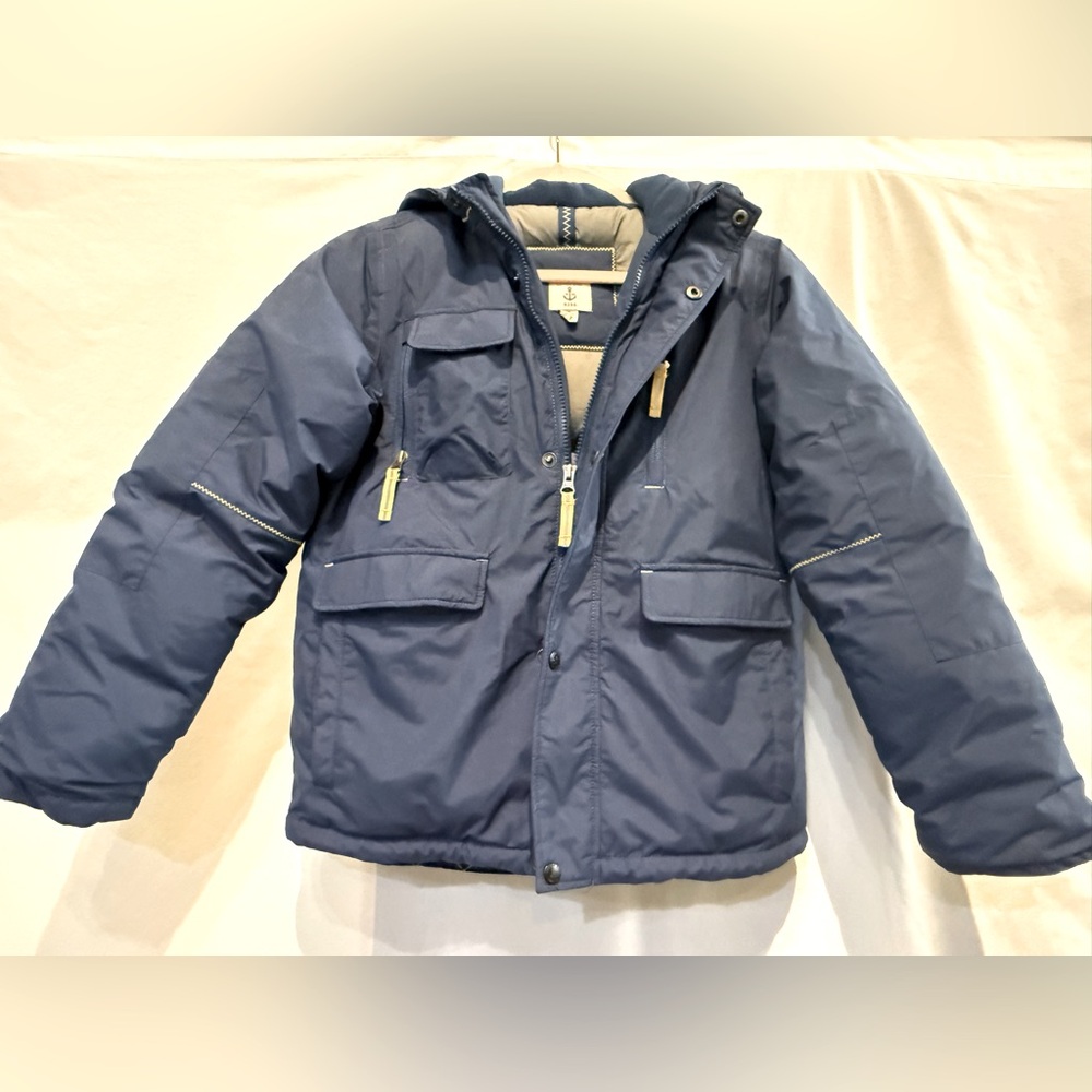 Land's End Kid's Navy Grow-A-Long Insulated Winter Jacket